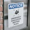 Signmission Emergency Evacuation Sign With Symbol, 3.5 in W x Rectangle, Vinyl Decal OS-2PACK-NS-D-35-V-11797 - alternate 2